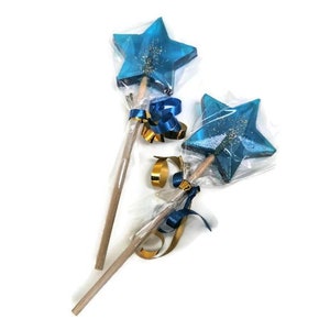 15 Star Shaped Lollipops, Party Favours, Fairy Party Favours, Wizard Party, Magic Wand, Star Lollies, Party Bag Gifts, Candy Cart Sweets image 3