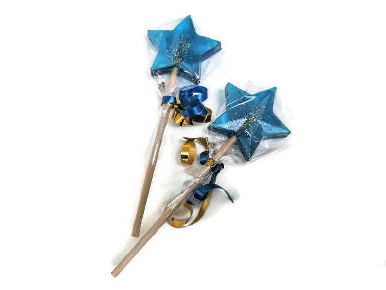 15 Star Shaped Lollipops, Party Favours, Fairy Party Favours, Wizard Party, Magic Wand, Star Lollies, Party Bag Gifts, Candy Cart Sweets image 3
