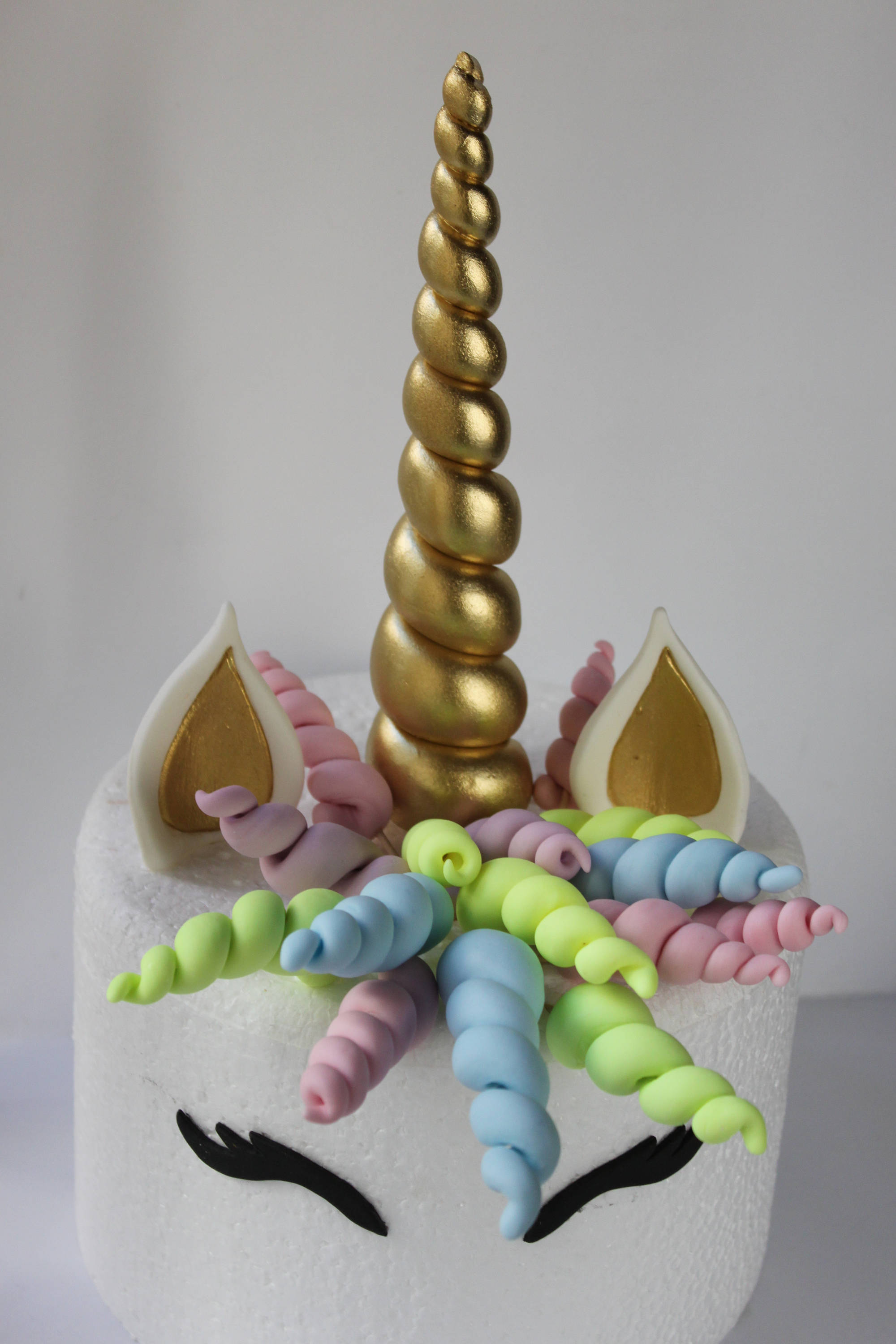 Unicorn Gum Paste fondant cake topper sugar decoration unicorn Etsy