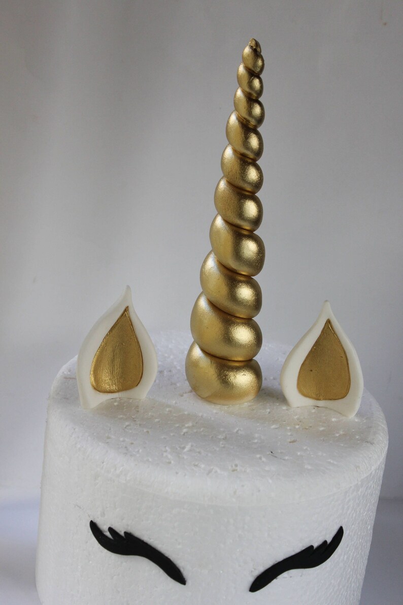 Unicorn Gum Paste Fondant Cake Topper Sugar Decoration Unicorn Etsy