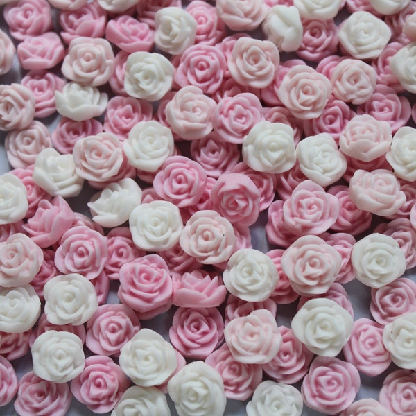 Gum paste roses, fondant flowers 100 pcs, cupcakes  wedding cake, birthday cake, fondant rose, celebration cake, gum paste sugar flower