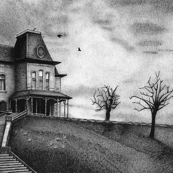 The Bates Home 11x17 Art Print