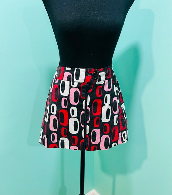 Retro 60s Style Groovy Mod Geo pattern skirt - image 2