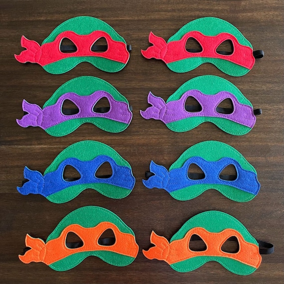 Party Pack!You Pick Color/Number! Turtles Masks,Kids Superhero Masks Costume,Superhero Birthday, Ninja Birthday Party Favors