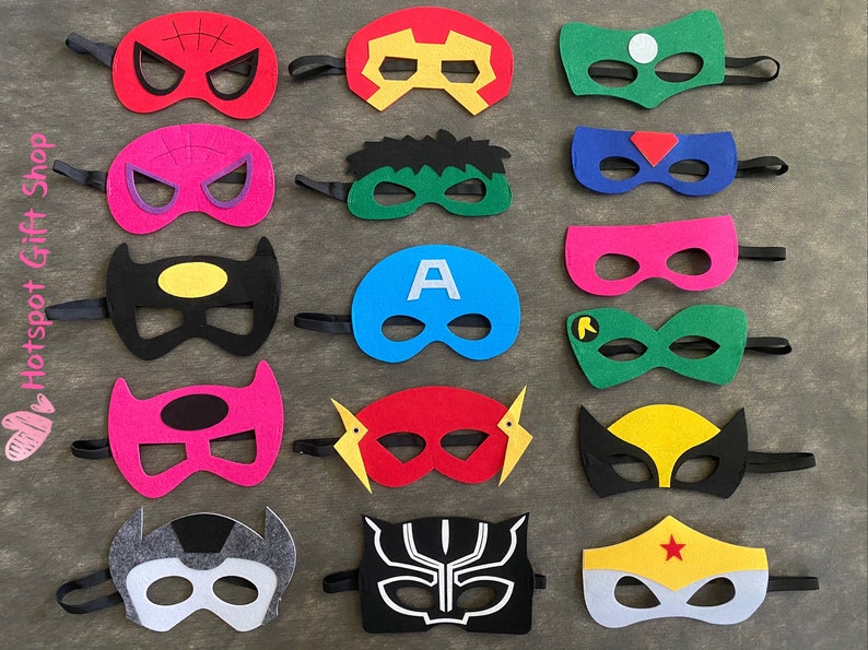 You Online limited product Pick Hero Super hero Kids inspired Masks superhero Max 89% OFF