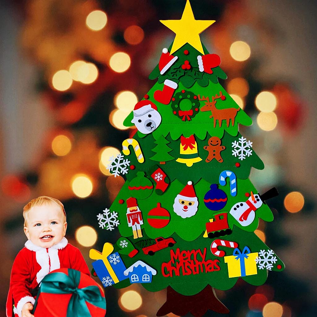 Felt Christmas Tree for Kids