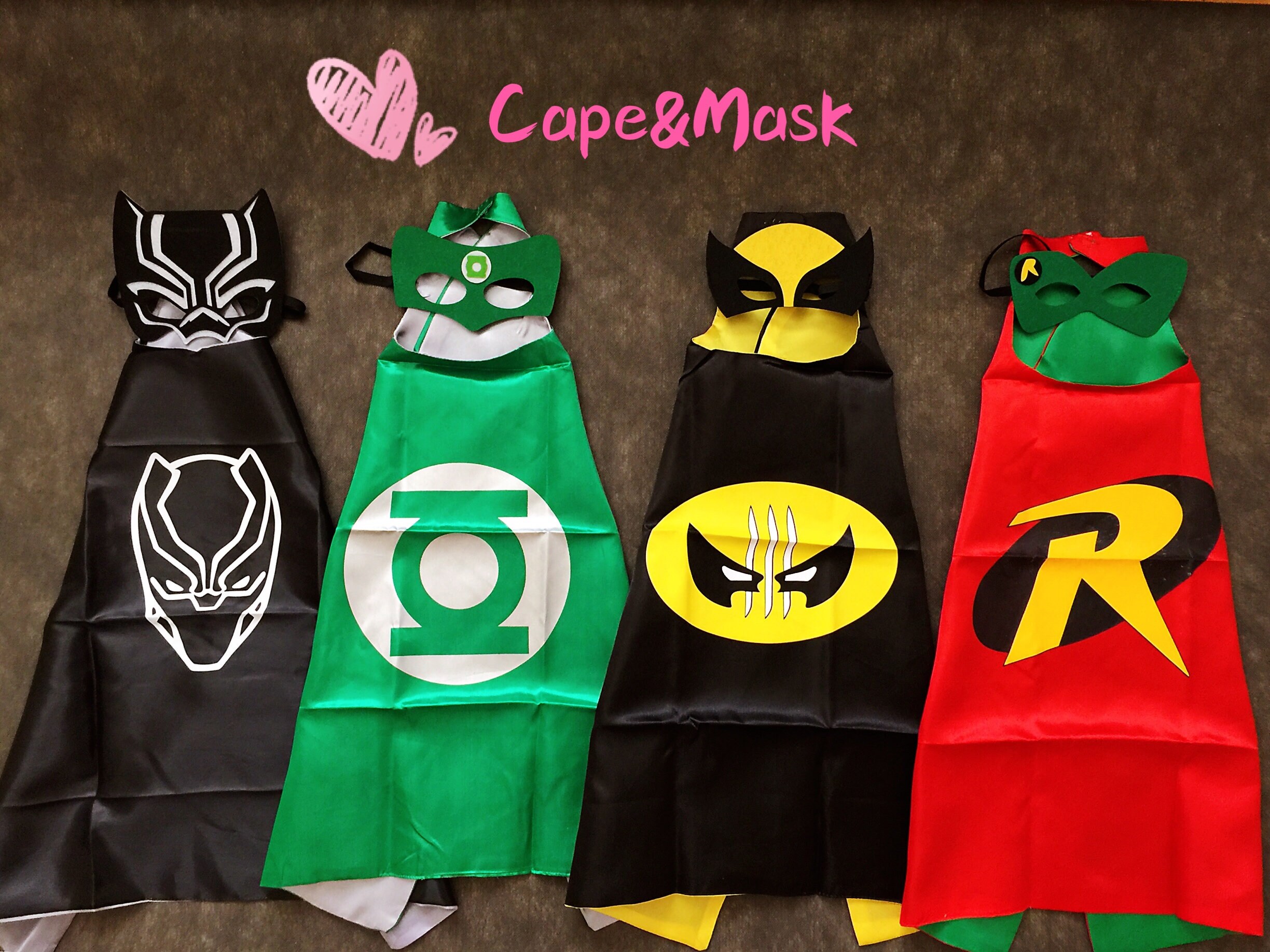 Maribus FL Superhero Capes and Masks for Kids Satin Capes and Fe 並行輸入品 : Maribus-FL Superhero Capes \u0026 Masks Bulk Set for Kids 2