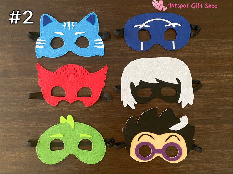 Ready to Shippj Masks Inspired Cape and Mask Set PJ Masks - Etsy