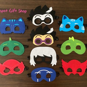 You Pick Designs! PJ Heroes Masks,Kids Costume,Superhero Masks Party Pack, PJ Birthday,Gekko,Catboy,Owlette,Romeo,Luna,birthday party favors