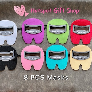 Space Game Theme Astronaut Masks Bracelets for Among Birthday Party Favors,Impostor Crewmate Birthday Decoration Supplies,Kids Costume gift