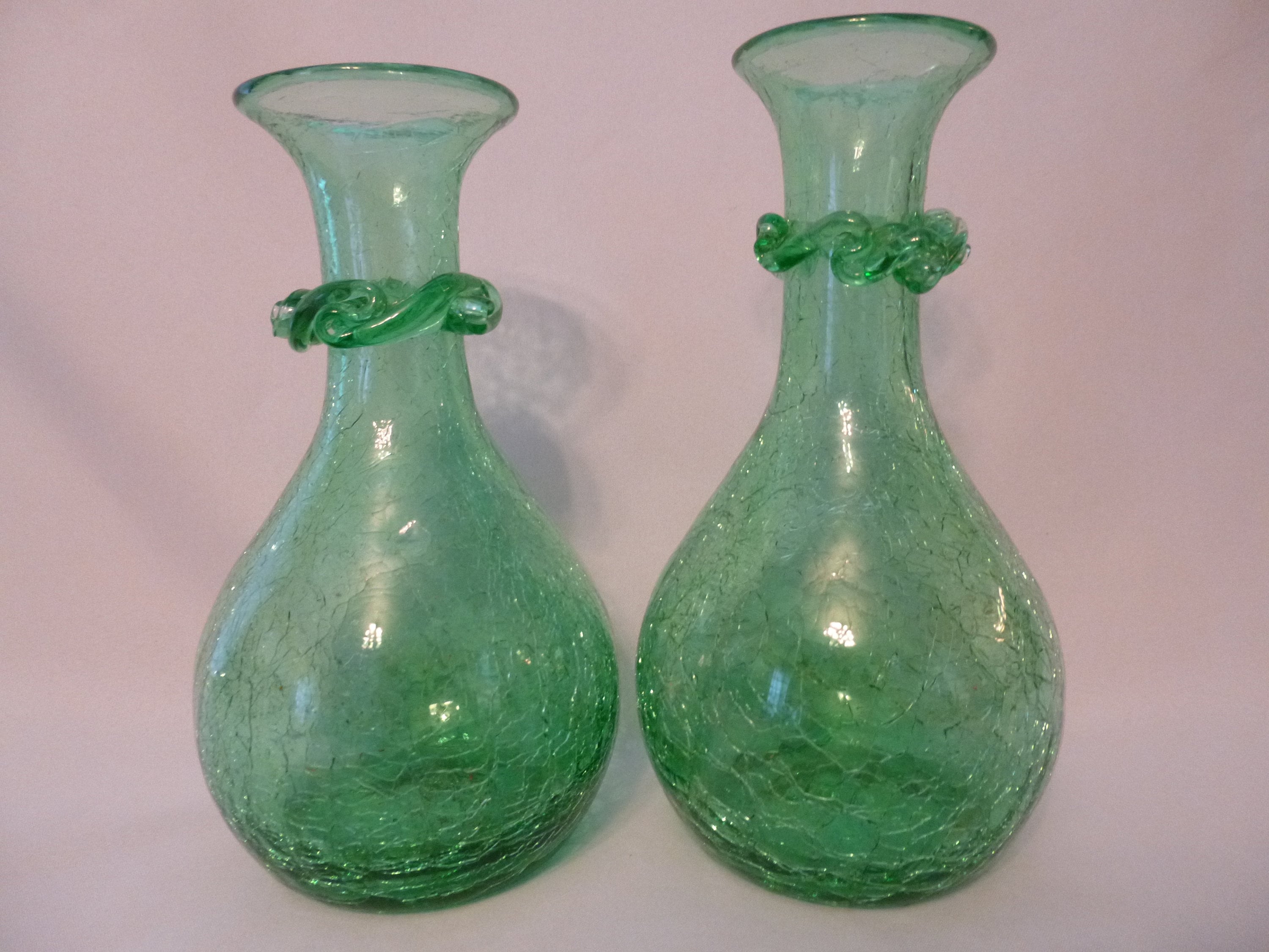 Large Crackle Glass Goblet – Re Antiques