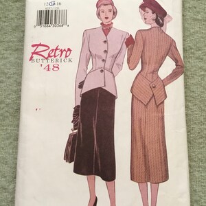 Vintage Retro Butterick 48 Women’s Suit Pattern