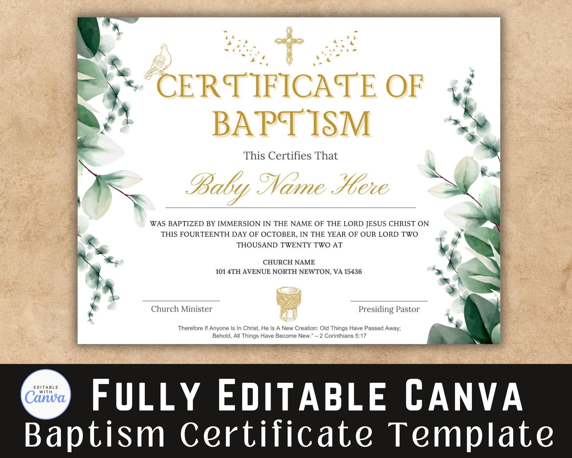 Custom Baptism \u0026 Confirmation Certificates - wolfmueller.co, image size:2000x1600