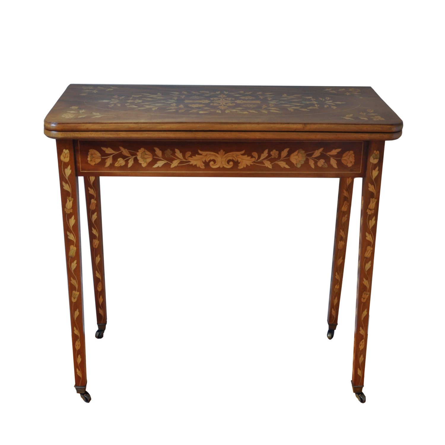 BELDING HALL MFG. Co. Oak Folding Table, Sewing Table, Campaign Table, Fold  Flat, Card Table, Gorgeous Antique 