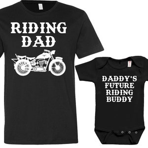 Daddy And Me Clothing Matching Family Shirts Father Son T Shirts Dad And Daughter Outfits Motorcycle Gifts For Dad and Son Gift - JM83-84