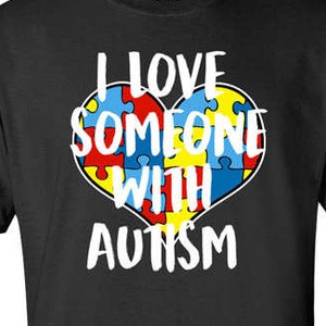 Amore autismo puzzle pezzo camicia autismo T camicia autistica supporto tshirt consapevolezza mese aprile Spectrum autistico Uomo Donne Giovani Tee - JM69