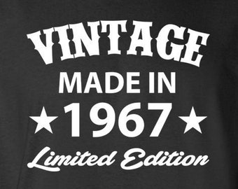 55-årsdagspresenter för man född 1967 (valfritt år) Personlig anpassad 55-årsdags-T-shirt för 55-årsdag Unisex herr dam-T-shirt