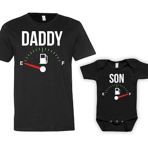 Matching Father And Son Shirts Daddy And Son Gifts Clothing Dad And Son Gifts Matching Set Baby Daddy And Me Outfit Bodysuit JM121-123 image 1