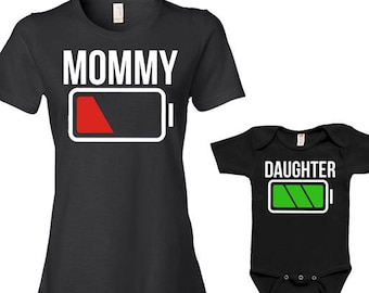 Mother And Daughter Matching Outfits Mommy And Me Clothing Mom And Baby Gifts For New Mom Gift Ideas Family T Shirts Bodysuit - JM209-211