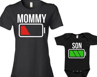 Mommy And Me Ropa Mamá Y Bebé Regalos Para Nueva Mamá Ideas de Regalo Madre E Hijo Combinando Trajes De Camiseta Familiar Bodysuit - JM209-210