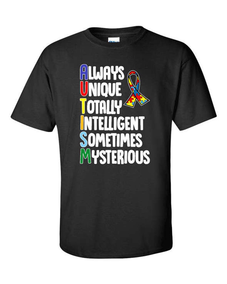 Autistic Awareness T Shirt Autistic Gifts Autism Tshirt Puzzle - Etsy ...