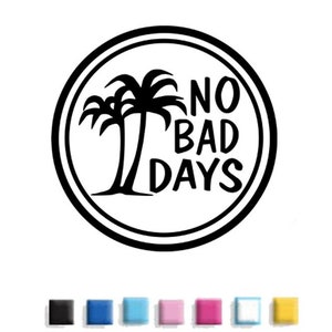 Calcomanía circular con palmeras originales NO BAD DAYS®