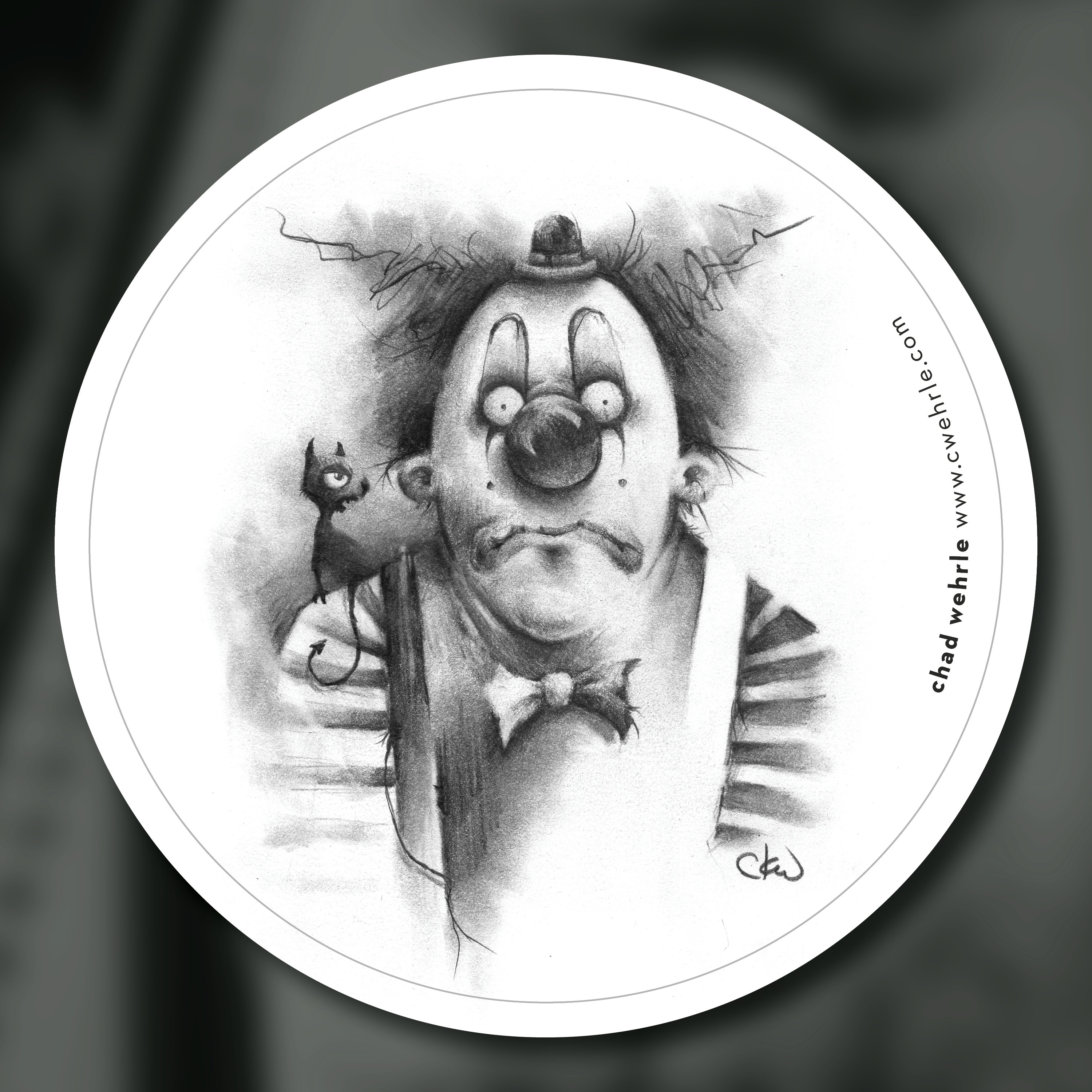 The Inner Demon of a Sad Clown - Sticker