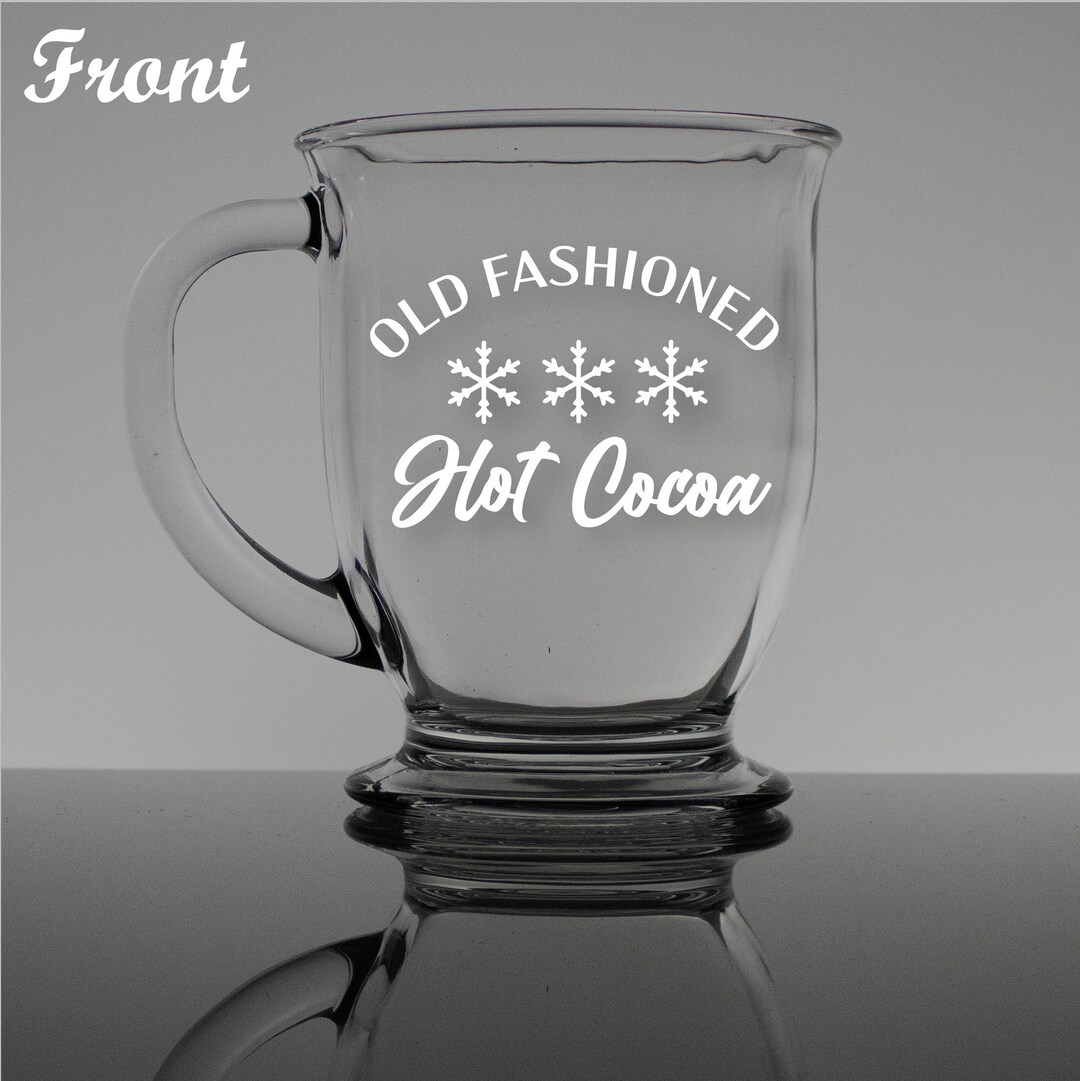 Old Fashioned Hot Cocoa Coffee Mug Custom Carved 16oz Coffee Etsy