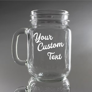 Tarro de cristal grabado personalizado: para celebrar tu 21.º cumpleaños, aniversario o el Día de la Madre. Mensaje personalizado para él o ella, boda o el Día del Padre.