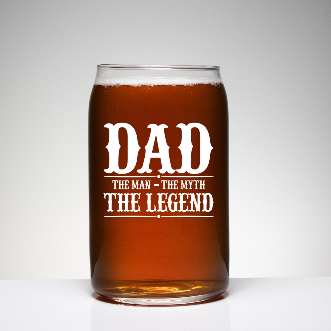 Amikado Verre à Bière Personnalisé Gravé Pour Fête Des Pères - 63cl Avec Coffret Bois En Option