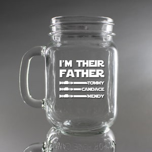 Star Wars 'I'm Their Father' Sandblasted Mug, Funny Dad Gift