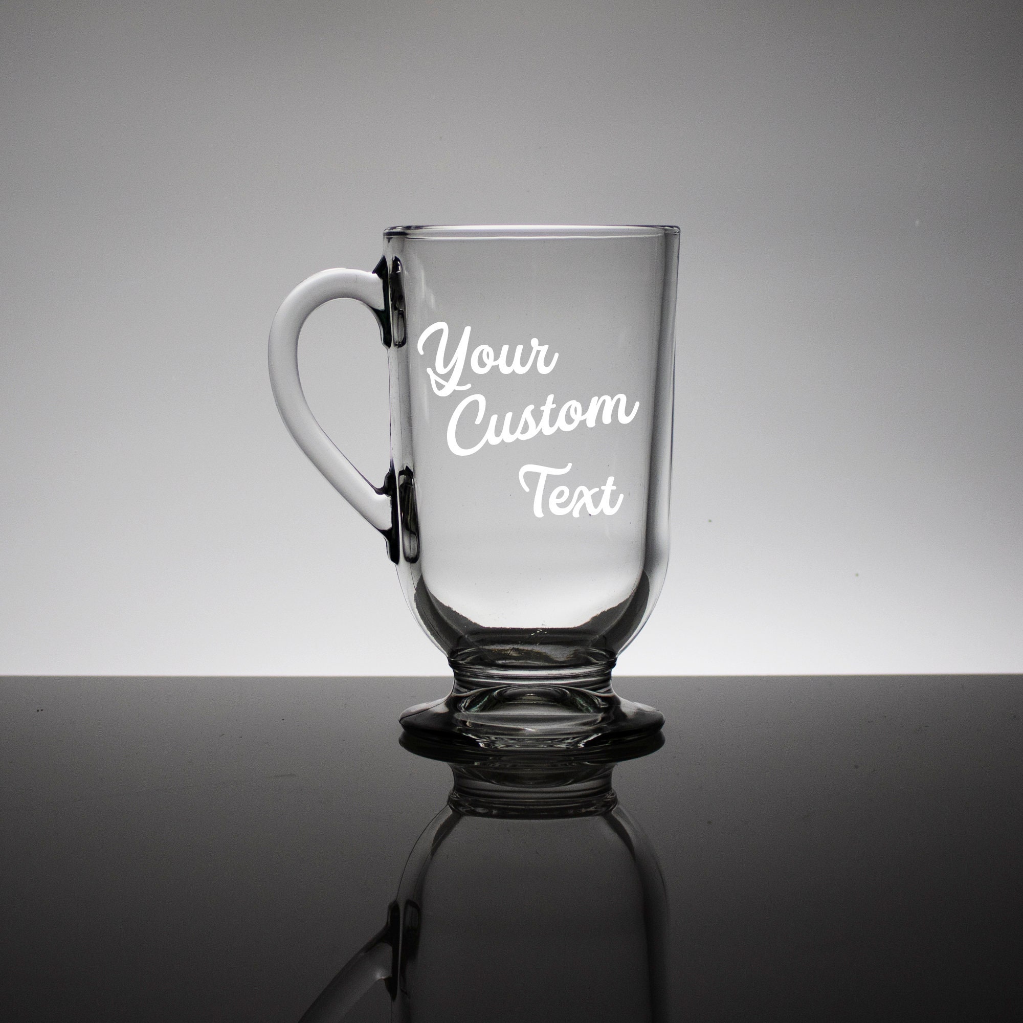 Coffee Lover Gift - Custom 8oz Glass Irish Coffee Mug – GreatStuff4Me