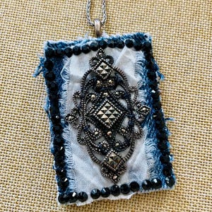 Mixed Media Pendant Necklace