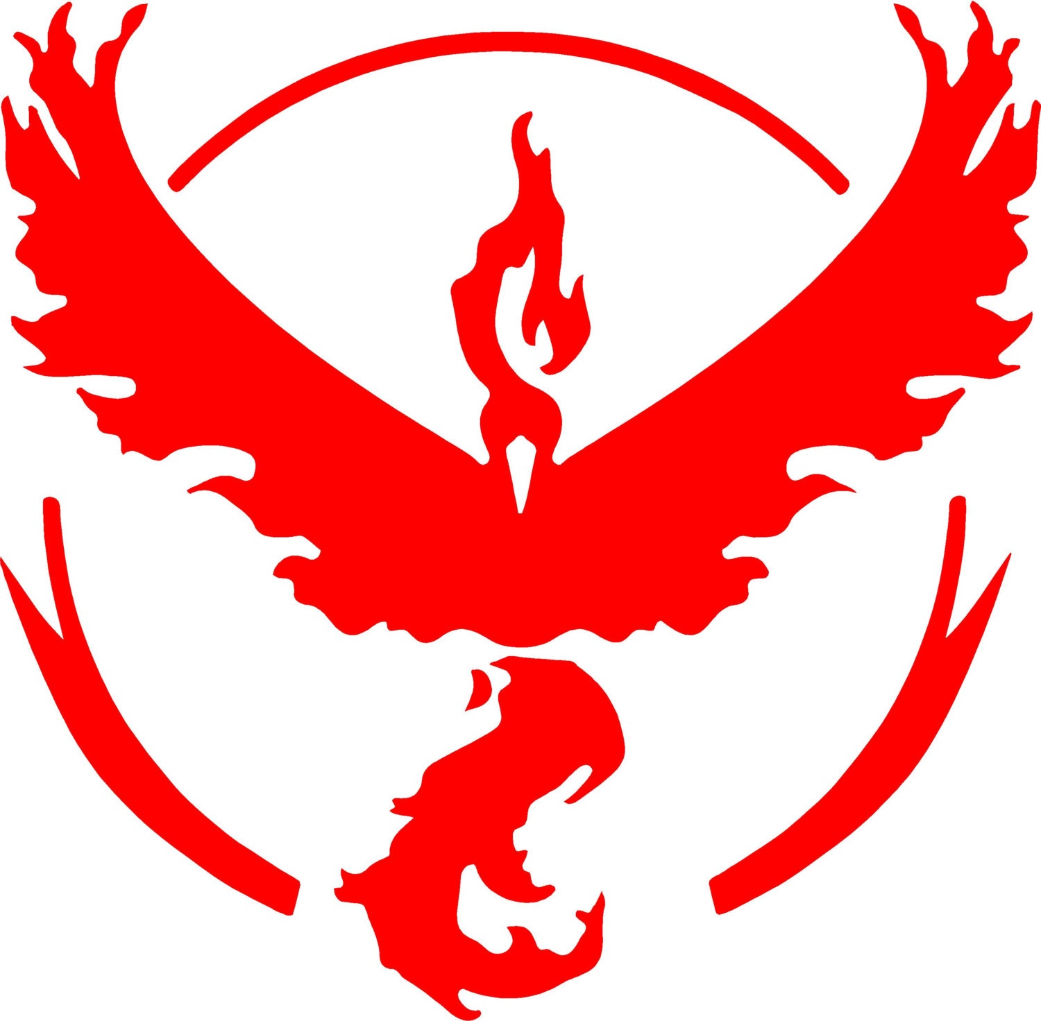 Pokemon Go Team Valor Decal Symbol Logo Car Window Vinyl Etsy