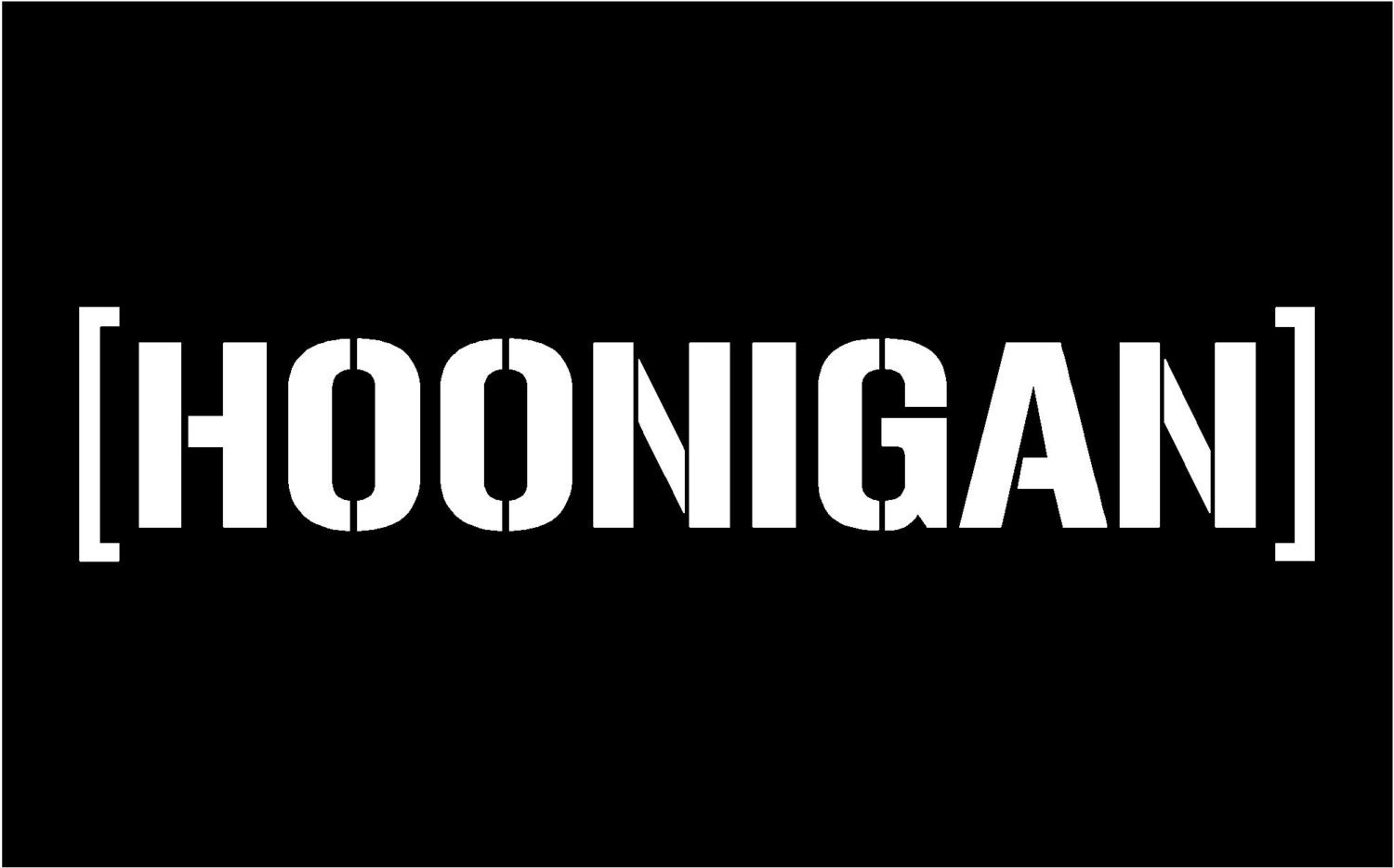 Hoonigan Decal ANY SIZE and COLOR vinyl car window tuning jdm | Etsy