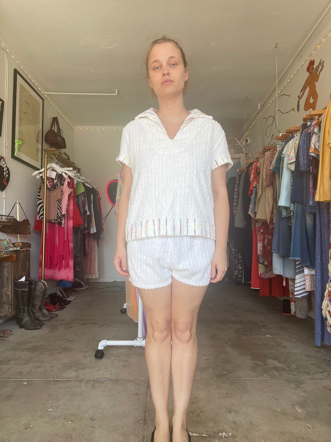 terry top & short set C