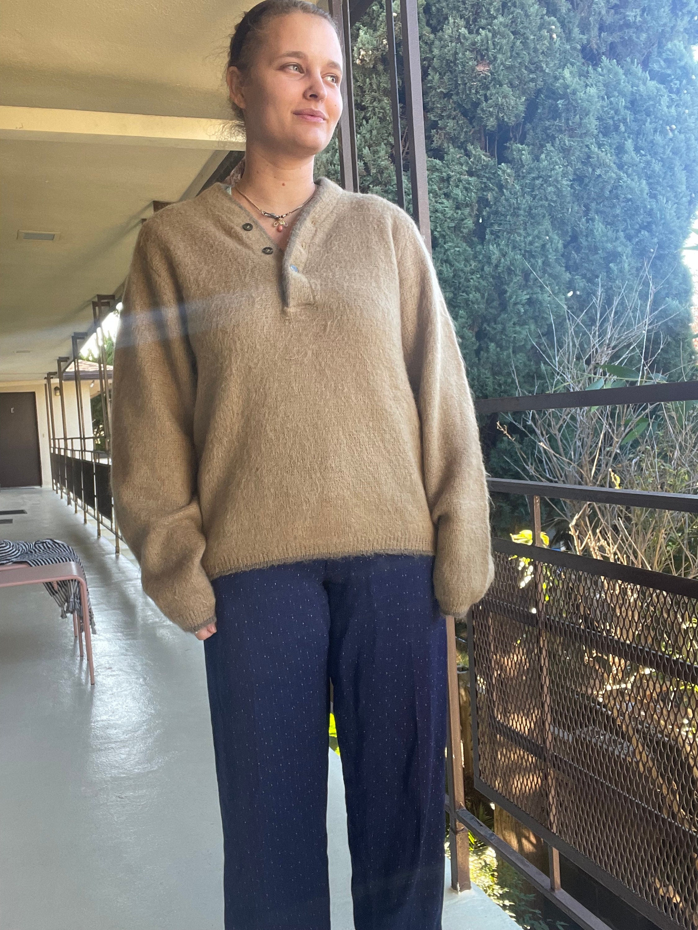 Shaggy store dog jumper
