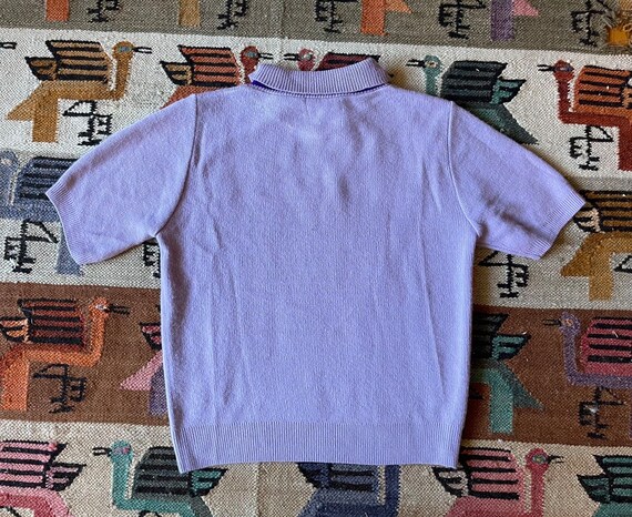 1950s lilac purple cashmere pullover sweater, sli… - image 6