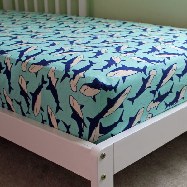 Sharks Fitted Crib/Toddler Sheets