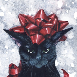 Wenskaart, Ho...Ho...Ho... van Maggie Vandewalle, blanco kaart van 5 x 7 inch met envelop