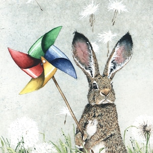 Carte de voeux, Mine par Maggie Vandewalle, carte vierge de 5 x 7 pouces avec enveloppe