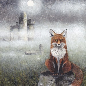 DISCONTINUED Watercolor Print "Sanguine" by Maggie Vandewalle, 8" x 10" matted to fit an 11" x 14" frame