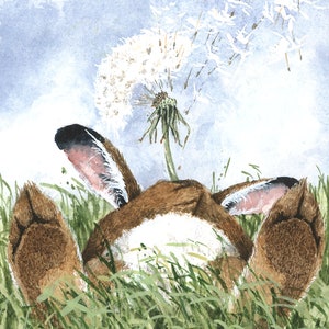 Carte de voeux, Fluff par Maggie Vandewalle, carte vierge de 5 x 7 pouces avec enveloppe