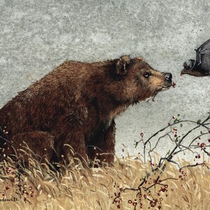 Biglietto di auguri, "Chance Encounter" di Maggie Vandewalle, 5" x 7" con busta