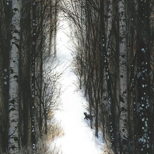Wenskaart, 'The Way Home' van Maggie Vandewalle, blanco kaart van 5 x 7 inch met envelop
