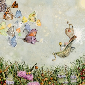 Wenskaart, "Leaving the Summer Palace" van Maggie Vandewalle, blanco kaart van 5 x 7 inch, envelop