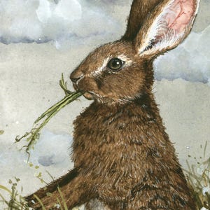 Tarjeta de felicitación "Elevensies" de Maggie Vandewalle, 12,7 x 18,8 cm, en blanco, con sobre.