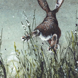 Carte de voeux, « Airborne » de Maggie Vandewalle, carte vierge de 5 x 7 pouces, enveloppe