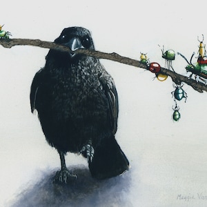 Carte de voeux, « Baubles » par Maggie Vandewalle, carte vierge de 5 x 7 pouces avec enveloppe