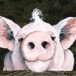 Tarjeta de felicitación, "Bueno, hola a todos" de Maggie Vandewalle, tarjeta en blanco de 5" x 7", sobre